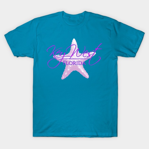 Key West Florida Starfish T-Shirt by macdonaldcreativestudios